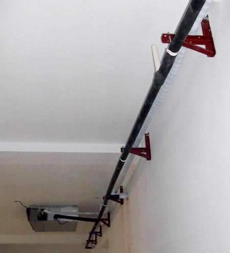 走廊--空调管道安装效果