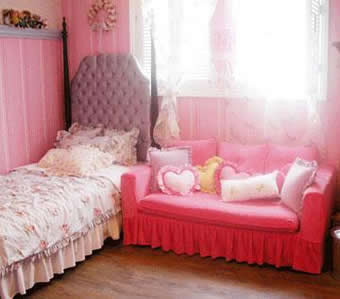 粉红色的装修效果图