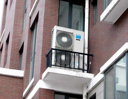 大金家用VRV室外主机安装效果图－济南中央空调