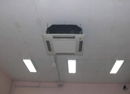 海尔商用四面出风嵌入机安装效果图(二)-济南中央空调