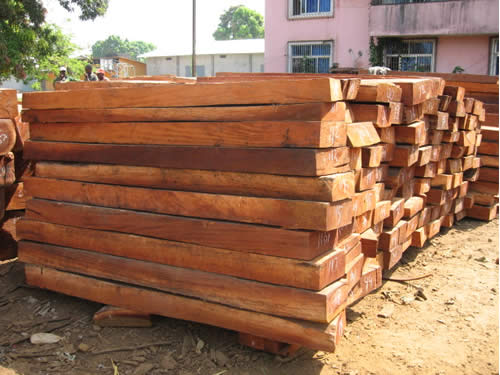 非洲桃花芯木--原材料