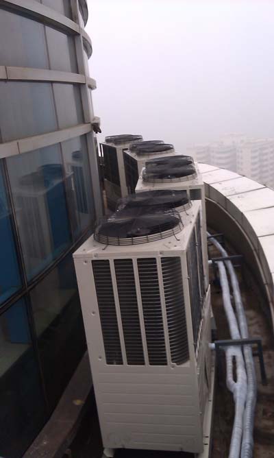 三菱重工海尔KX4室外机安装效果图